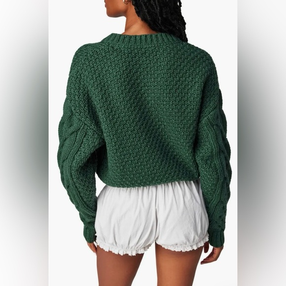 FREE PEOPLE bonfire cable knit cardigan - Picture 4 of 11